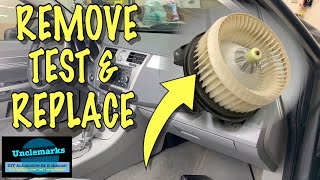 How to replace & test interior fan motor 2007 to 2014 Chrysler 200 Sebring Avenger blower (EP 239)
