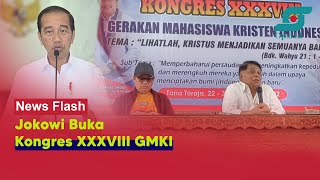 Presiden Jokowi Buka Kongres ke-38 GMKI di Toraja