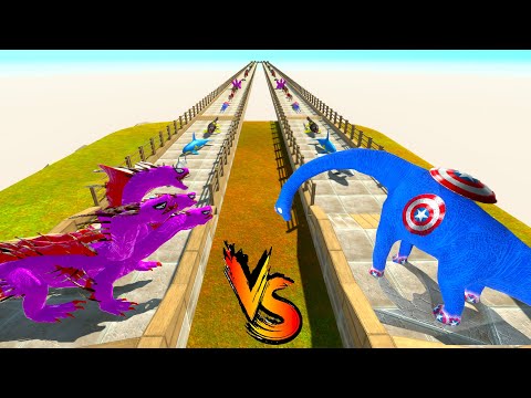 BRACHIOSAURUS vs HYDRA RACE BATTLE COMPETITION - Animal Revolt Battle Simulator ARBS