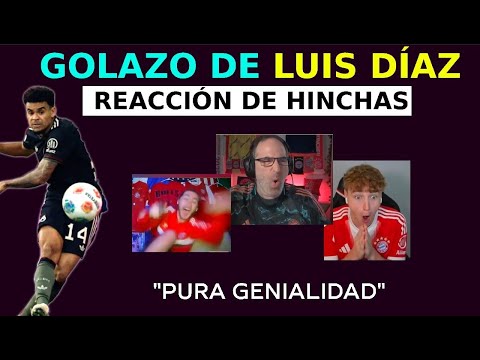 ¡GOLAZO de Luis Díaz! | Celebración de hinchas