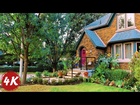 Sunset Walk in Old Neighborhood | Central Frederick, Kitchener Ontario | 4K 60fps ASMR