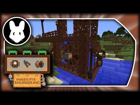 Immersive Engineering: Making a Max Power Water Wheel Look Nice! Minecraft 1.10.2/1.11.2