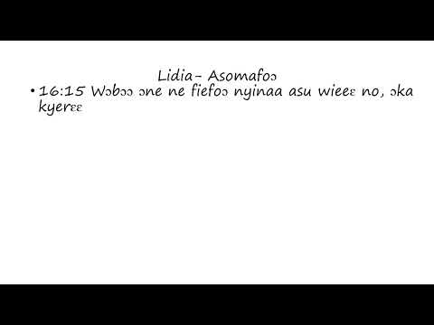 Lidia: Asomafoɔ