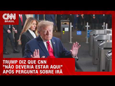 Veja momento em que Trump diz que CNN “não deveria estar aqui” após pergunta sobre Irã | CNN BRASIL