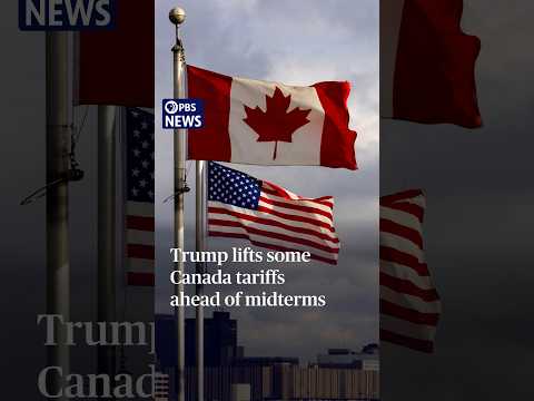 Trump lifts some Canada tariffs ahead of midterms