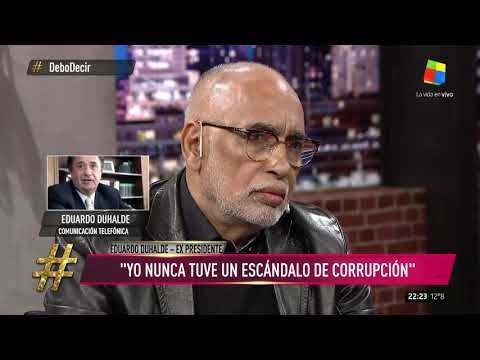 Eduardo Duhalde: "Estoy enojado con el gobierno"
