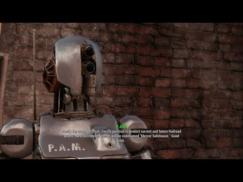 Mercer Safehouse. Fallout 4 story. The Railroad