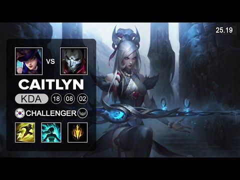 Caitlyn vs Jhin ADC - KR Challenger - Patch 25.19 Season 15