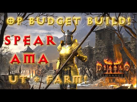 Spear-Amazon - New OP Build for UT & Farming! (Budget + Endgame) [D2R Character Guide]