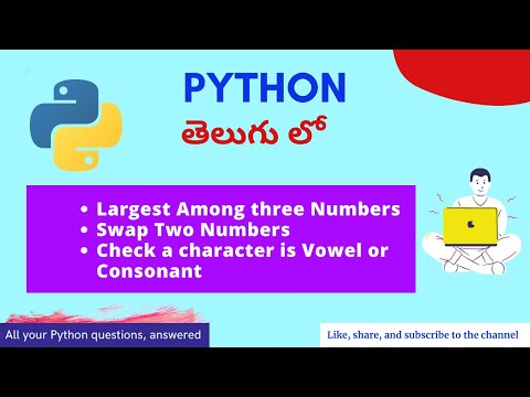 10 Python Examples Part 1 Python In Telugu Nerchuko Python Coding In Telugu