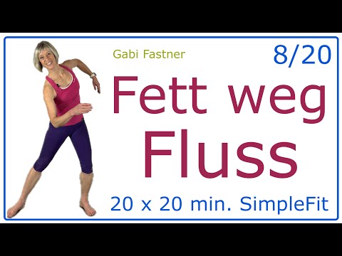 8/20🎈20 min. Fett weg Fluss | Fatburner -Kraft-Ausdauertraining, ohne Geräte, im Stehen