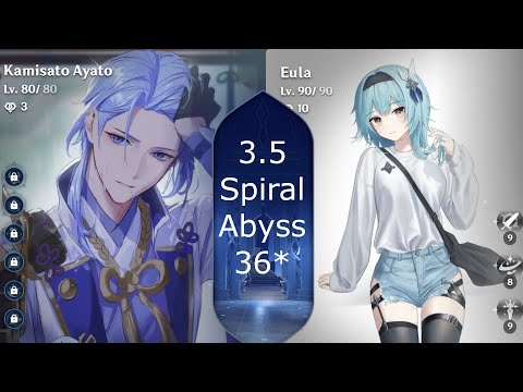 C0 Ayato Soup & C0 Eula in 3.5 Spiral Abyss! - Genshin Impact