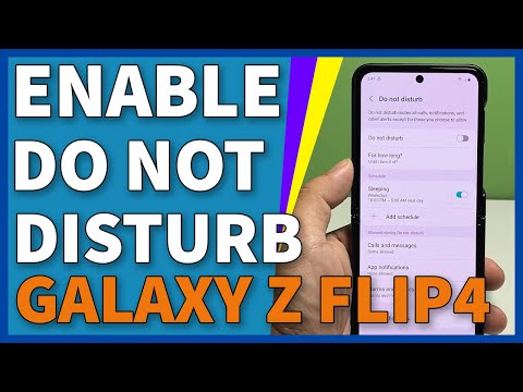 How to Enable Do Not Disturb Mode on Galaxy Z Flip4