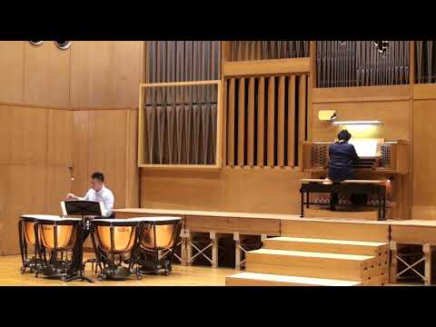 見よ勇者は帰りぬ（“TOCHTER ZION, FREUE DICH”）［G. F. Handel / H. Ogawa］　Org：福原之織、Timp：小川裕雅