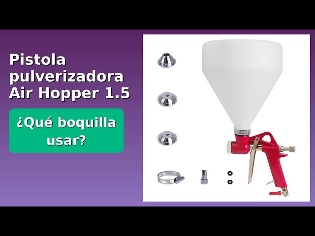 Vídeo relacionado con Pistola de pulverización de aire neumática, 3L Hopper con mango incluye 3 boquillas adicionales para uso doméstico y profesional