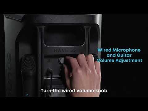 How to Connect a Wired Microphone or Guitar to Rave 3S