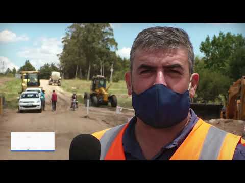 CULMINAN LAS OBRAS DEL PUENTE EN EL CAMINO VILLANUEVA SOBRE EL ARROYO MATASIETE.