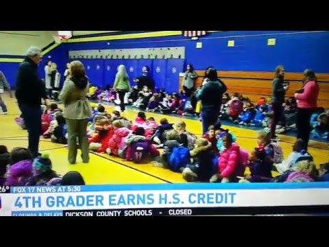 Youngest Kid in Nashville to get High School Credit