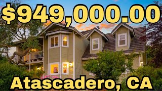 Home in ATASCADERO CALIFORNIA for Sale. What you get on ACREAGE PROPERTY for $950,000.00!