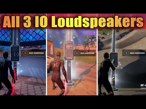 Hack IO Loudspeakers (All 3 Locations) // Fortnite Resistance Quests - Week 7