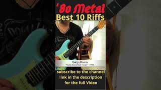 Alex Cambise - Gary Moore "Really Gonna Rock Tonight" (80's Metal Best 10 Riffs) #shorts  #fender