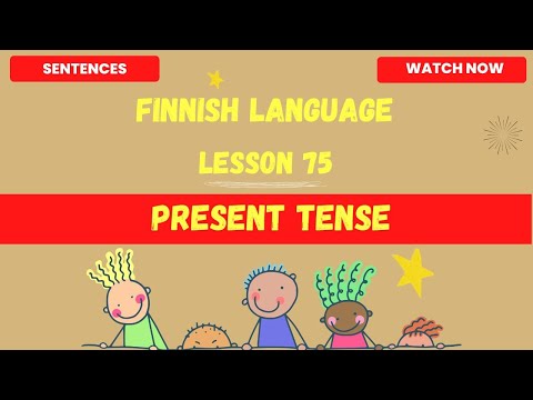 Present Tense in finnish | Finnish language lesson for beginners |Finnish 2023 |Finnish language