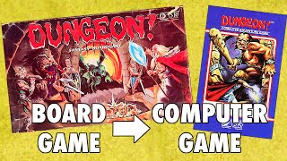 Dungeon! (TSR) - Board Game vs. Computer Game (Apple II)