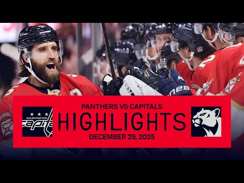 Panthers vs Capitals Highlights | CLUTCH CATS TAKE OVER IN 3RD! | 12.29.25