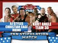 Story Of Kurt Angle Team 3D Vs AJ Styles Christian Cage Rhino Victory Road 2008