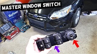 HOW TO REMOVE AND REPLACE MASTER WINDOW SWITCH FORD FOCUS MK3