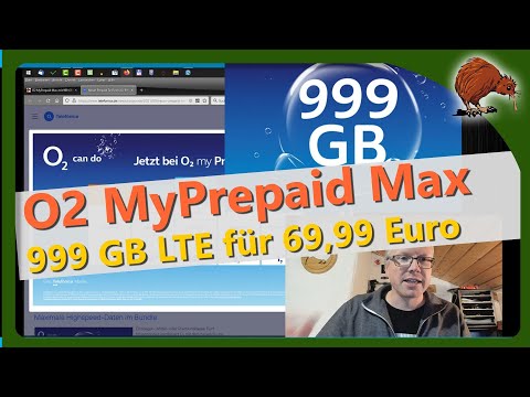 O2 MyPrepaid Max mit 999 GB Datenvolumen