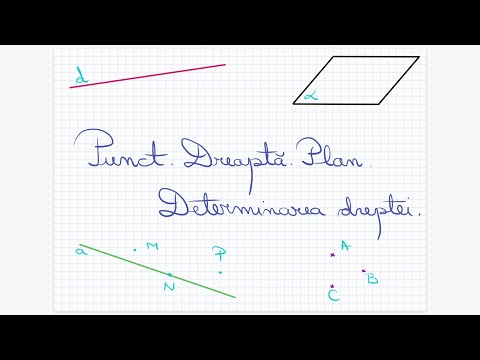 Point, line, plane. Determining the line - Grade 8