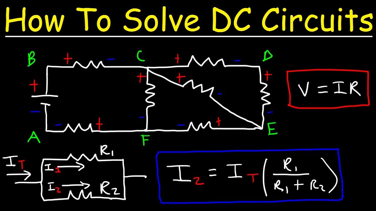 How To Solve Any Resistors In Series and Parallel Combination Circuit Problems in Physics