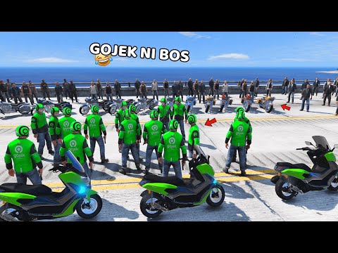 JADI GOJEK BERUJUNG TAWURAN - GTA 5 MOD