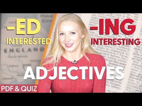 I am BORED or I am BORING? | Use -ED vs -ING Adjectives Correctly!