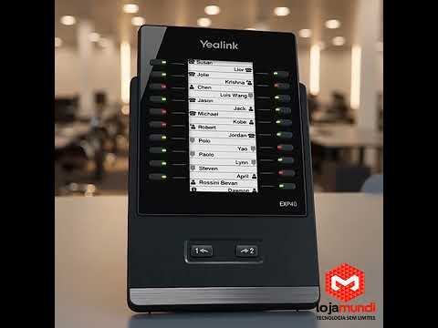 Video do produto Módulo de Expansão Yealink EXP40 LCD 20 Teclas T46G T48G