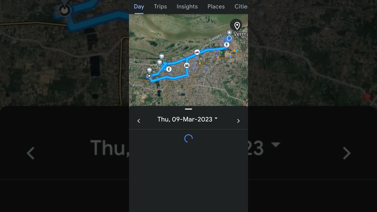 #how to see timeline in google map#