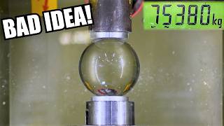 Glass vs Hydraulic Press – How Strong Is It Really?