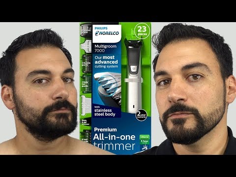 Beard Trimming - Philips Norelco Multigroom 7000 -...