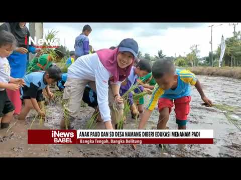 ANAK PAUD DAN SD DESA NAMANG DIBERI EDUKASI MENANAM PADI