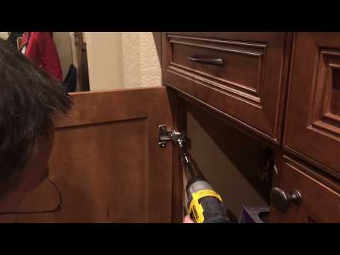 How to fix a stripped screw on a cabinet door