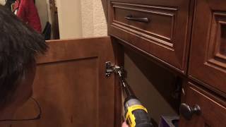 How to fix a stripped screw on a cabinet door