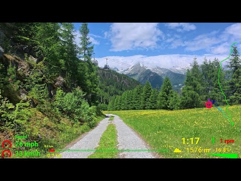 30 minute Sunshine Indoor Cycling Fat Burning Workout Alps Italy Garmin 4K Video