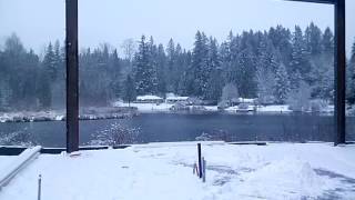 Working day at Marcel lake