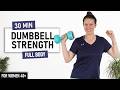 30 Minute Full Body Dumbbell Strength Workout for Women over 40