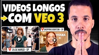 Como CRIAR VÍDEOS LONGOS com IA usando Google VEO 3 (Passo a Passo) Melhor IA para Criar Vídeos