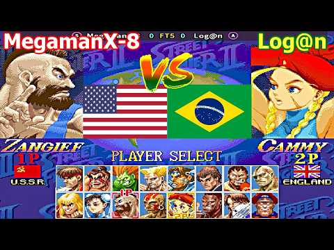 Super Street Fighter II X: Grand Master Challenge - MegamanX-8 vs Log@n FT5 + Rematch