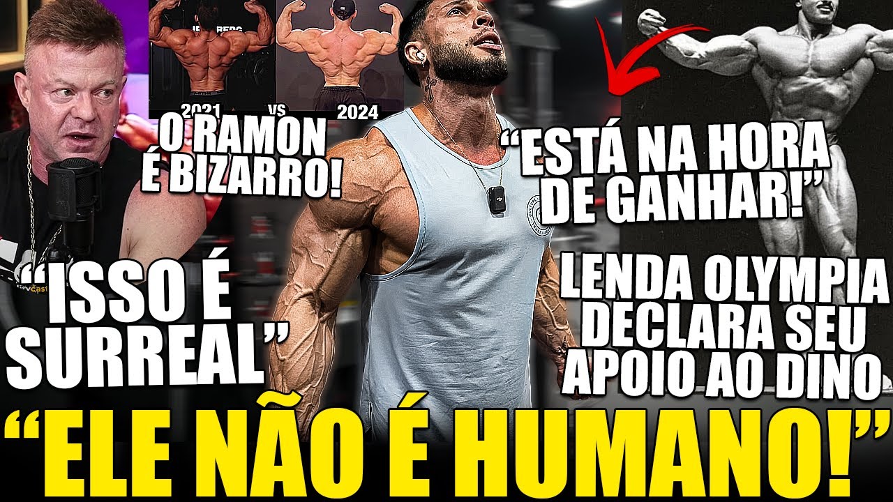 RAMON NÃO É HUMANO! SHAPE ABSURDO ASSUSTA TODOS E LENDA DO OLYMPIA DECLARA APOIO AO DINO