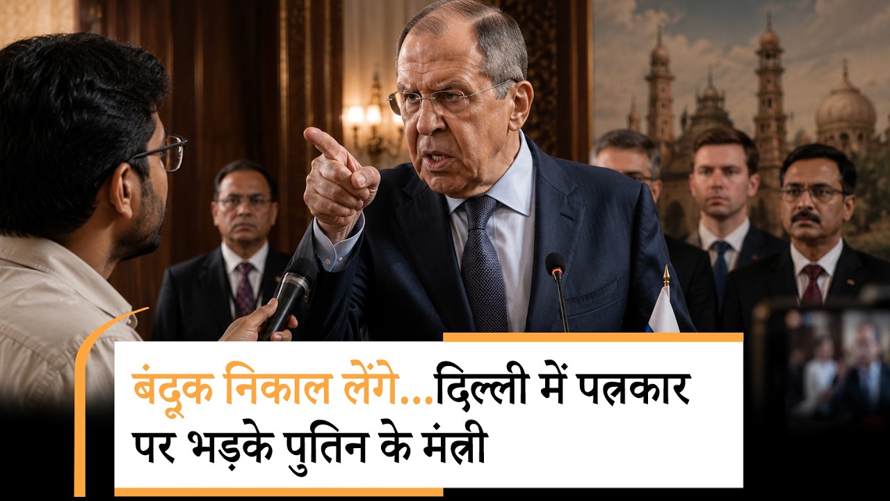 Russian Foreign Minister Warns Journalist | लावरोव बोले- फोर रख दो, नहीं तो बंदूक निकल जाएगा