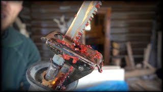 How to Cut Frozen Meat and Pin it Down